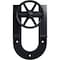 Ekena Millwork Premium Wagon Wheel Horseshoe Roller Hanger w/ Bolts for Barn Door for 2 1/4" Doors, Dark Gray GB60015R2WDG - alternate 3